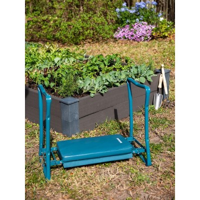 Purple Heavy-Duty Steel Garden Kneeler and Bench