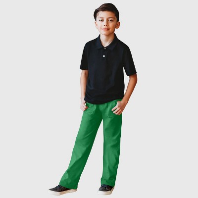City Threads Boys Soft Cotton 3-Pocket Jersey Pants - UPF 50+ - USA-Made