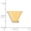 Black Bow Jewelry 14k Yellow Gold Vanderbilt Commodores NCAA Post Earrings - 2 of 3