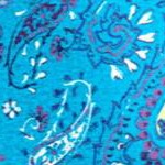 pretty turquoise paisley