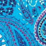 pretty turquoise paisley
