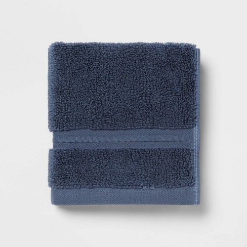 Spa Plush Washcloth Navy - Threshold™ : Target