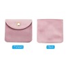 Unique Bargains Jewelry Pouches with Snap Button, Velvet Jewelry Pouches Portable Soft Storage - 3 of 4