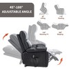 PAGED Power Lift Recliner Chair, Heating Massage Chair with Cup Holder and Side Pocket, Chenille Accent Chair for Bedroom, Living Room - 2 of 4