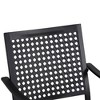 2pk Outdoor Metal Dining Chairs - Captiva Designs: Powder-Coated Steel, Stackable, Weather-Resistant - 4 of 4