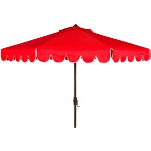 Venice Single Scallop 9Ft Crank Push Button Tilt Umbrella - PAT8010 - Safavieh - 1 of 4