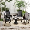 PAGED Set of 2 Patio Dining Chairs,Modern Rattan Outdoor Dining Chairs with Cushion and Backrest,Chairs Suitable for Patio,Garden - 2 of 4