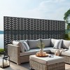 PexFix 72 in. x 47 in. Outdoor Privacy Rectangle Screen Galvanized Steel Panel Divider in Black - 2 of 4