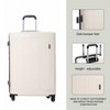 NAYSAYE 9 Piece Luggage Set TSA Lock with 360° Spinner Wheels and Adjustable Handle for Business and Family Trip, White, 21.08"*12.42"*31.51" - 2 of 4