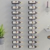 vidaXL Wall-Mounted Metal Wine Rack - White, with Capacity for 10 Wine Bottles, Modern Design for Kitchen, Pantry, and Bar Spaces - 2 of 4