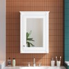 MOEPISY Wall Mounted Bathroom Storage Cabinet with Mirror, Medicine Cabinet with Height Adjustable Shelf White - 3 of 4