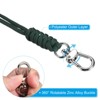 Unique Bargains Braided Wrist Polyester Wallets ID Card Lanyard with Hook 3 Pcs - 4 of 4