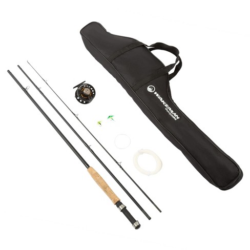 Leisure Sports 97 Collapsible Fiberglass And Cork Fishing Rod With Carry  Case And Accessories : Target