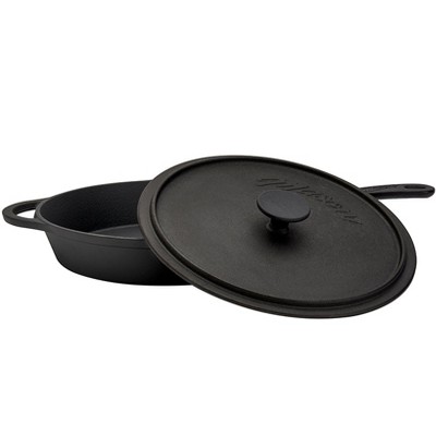 The Lakeside Collection Mason Pre Season Craft Iron Cookware - 11" Grill Pan