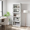 Farmhouse Book Shelf with Storage Open Display Bookshelves - 2 of 4