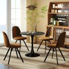 Homy Casa 31-inch Round Pedestal Dining Table, Black - 4 of 4