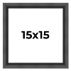 PosterPalooza | Square Refined Black Picture Frame - UV Acrylic, Foam Board Backing, Hanging Hardware - 2 of 4
