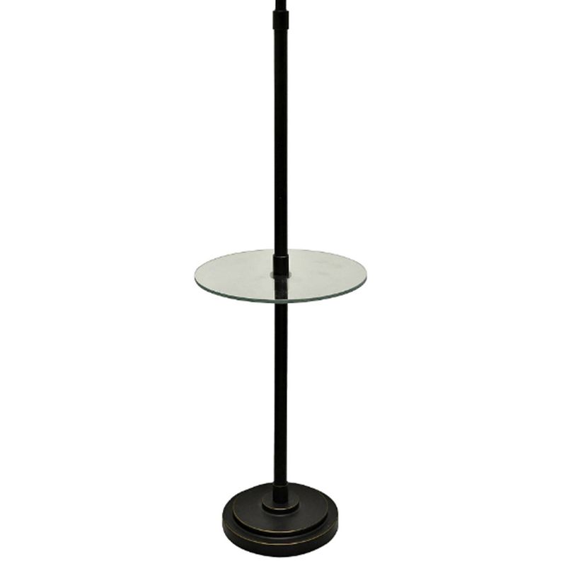 61&#34; 3-way Madison Floor Lamp Glass Table Bronze - StyleCraft, 4 of 5