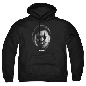 Men's Halloween II Michael Myers The Shape Large Face Pull-Over Hoodie - 1 of 4