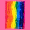 Adult Design By Humans Vertical Artistic Pride Flag By stevej Racerback Tank Top - 2 of 2