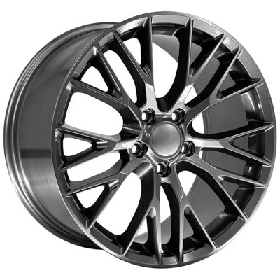 OE Wheels LLC CV22B-19100-5475-79G Gunmetal Wheel Painted (19 x 10. inches /5 x 120 mm, 79 mm Offset)