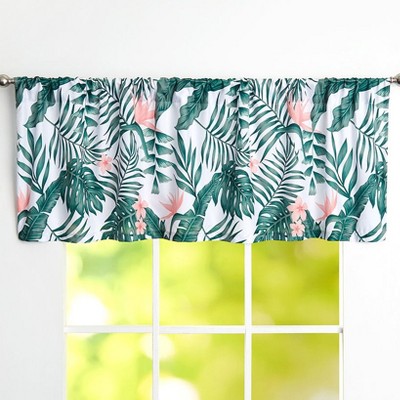 The Lakeside Collection Palm Floral Bath Collection - Valance