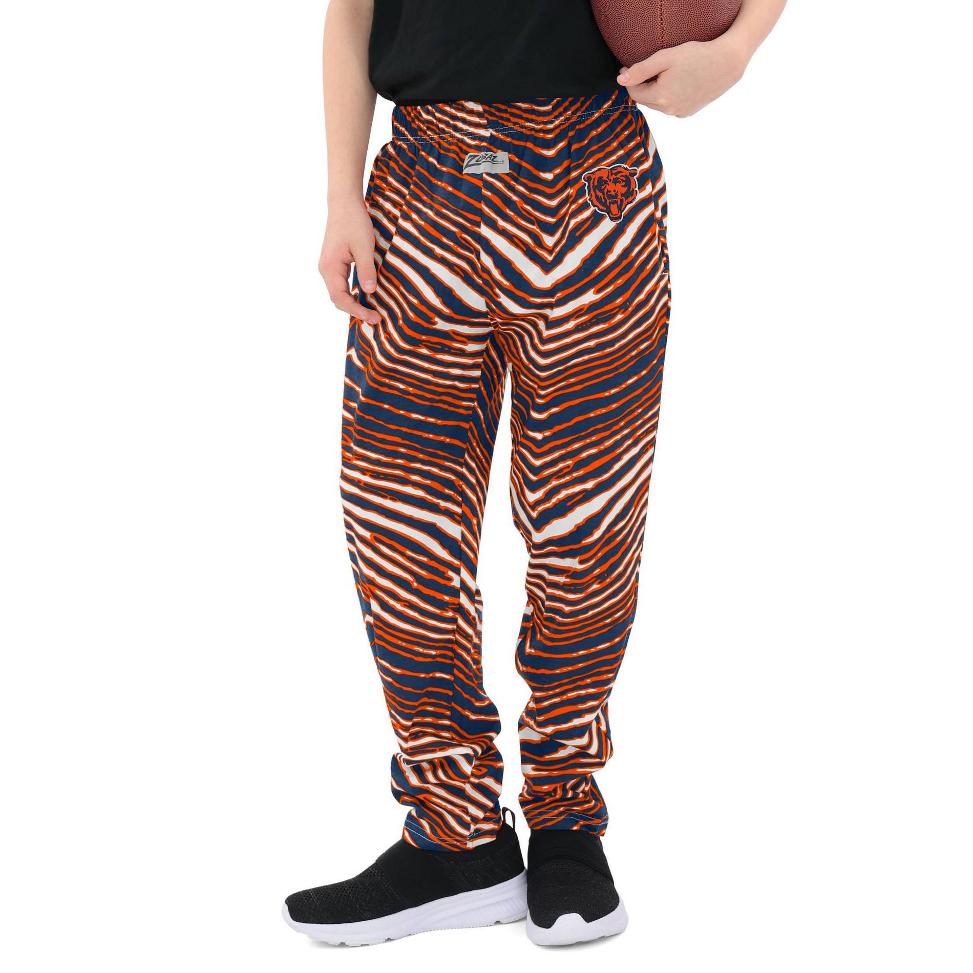 NFL Chicago Bears Zubaz Youth Zebra Screen Print Pants