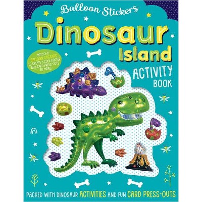 Balloon Stickers Dino Island - by Stuart Lynch (Paperback)