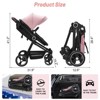 GustoWave 2 in 1 Baby Stroller for Toddler 0-3, Bassinet Stroller for Toddler and Newborn with Large Storage Basket, Shock Absorbing, Removable Seat - 2 of 4