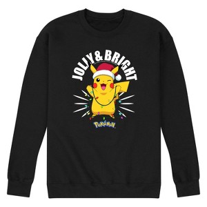 Men's - Pokémon - Holiday Designs Graphic Fleece Sweatshirt - 1 of 4