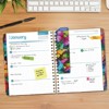 HARDCOVER 2026 Planner, 8.5"x11": 14 Months (Nov 2025-Dec 2026), Daily/Weekly/Monthly,  Bookmark, Pocket Folder w Sticky Notes (Colorful Butterflies) - 3 of 4