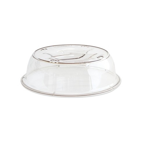 Bezrat Microwave Glass Plate Cover Lid - Vented and Collapsible