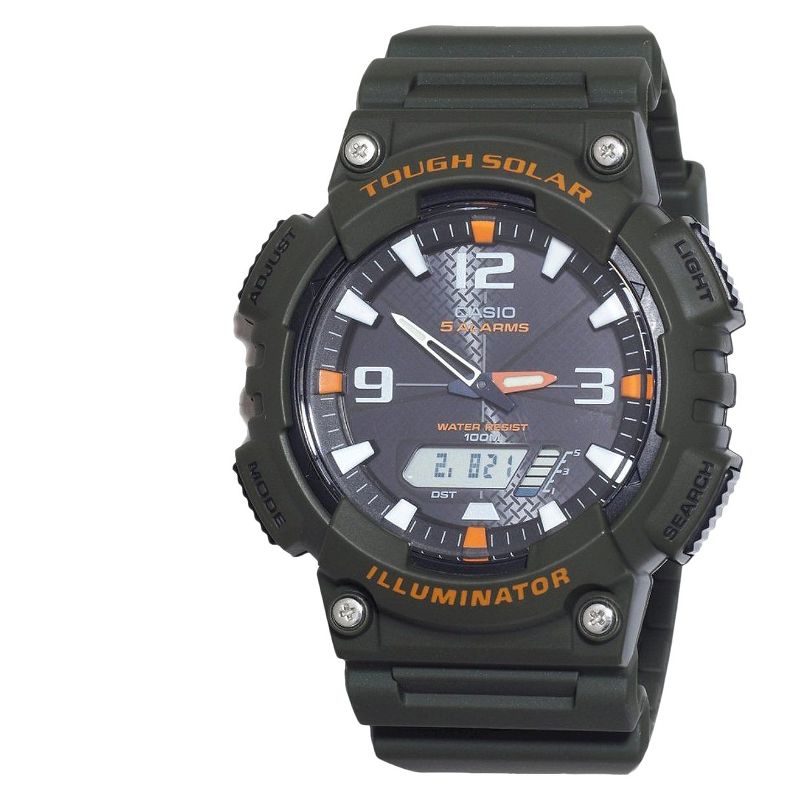 Casio Men's Solar Sport Combination Watch - Green (AQS810W-3AVCF), 1 of 4