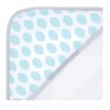 Luvable Friends Baby Unisex Cotton Terry Hooded Towels, Mint Elephant, One Size - 3 of 4