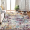 Abstract Machine Washable Rug with Non Slip Backing Ultra-Thin Non Shedding Stain Resistant Indoor Carpet for Living Room Bedroom Dining Room - 2 of 4