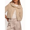 Petal and Pup Lucie Faux Fur Crop Jacket - Cream - 4 of 4