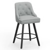 Elegant 360° Swivel Bar Stool Stylish Design With Plush Cushion & Sturdy Build - 4 of 4
