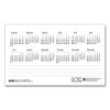 Bar Harbor Recycled Desk Tent Monthly Calendar, 7 x 4.25, White/Blue Sheets, 12-Month (Jan to Dec): 2025 - 3 of 3