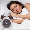 REGALWOVEN Old Fashioned Battery-Powered Metal Night Light Alarm Clock 5.9 x 4.3 x 2 Inches - 3 of 4
