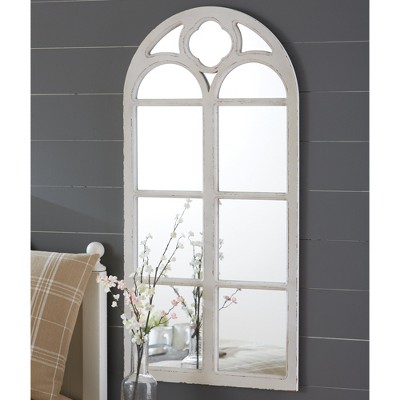 Park Designs Wood Window Mirror Distressed - White