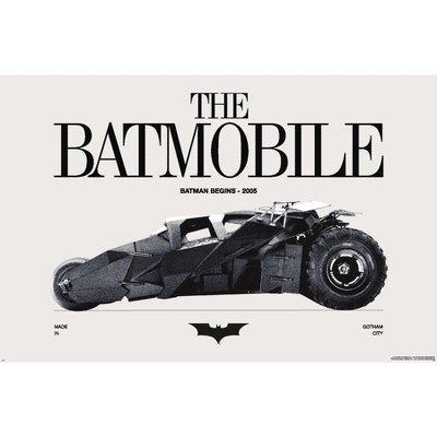 Trends International DC Comics Batman: 85th Anniversary - The Batmobile 2005 Unframed Wall Poster Prints