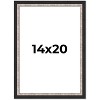 PosterPalooza | Simple Silver Picture Frame - UV Acrylic, Foam Board Backing, Hanging Hardware - 2 of 4
