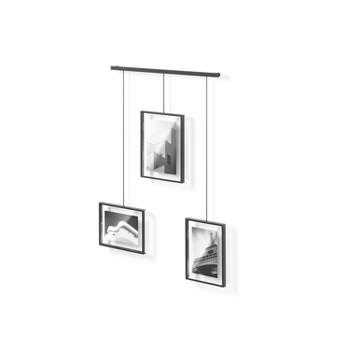 Set of 3 Exhibit Photo Frames Black - Umbra