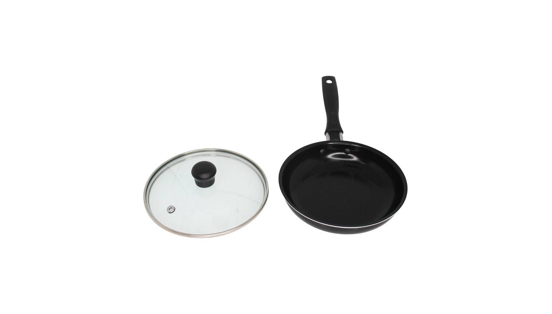 IMUSA Ceramic Mini Egg Pan with Handle Black: Small Nonstick Frying Pan, Aluminum, Hand Wash, Electric & Gas Compatible