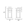 Maxim Lighting Clyde Vivex 1 - Light Wall Light in  Black - 3 of 3