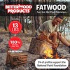 Better Wood Products Limited Edition Protect the Parks Series All Natural Fatwood Fire Starter Sticks, 13 Pound Wooden Crate, Acadia Box - 2 of 4