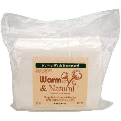 Warm Company Warm & Natural Cotton Batting-King Size 120"X124" Fob: Mi