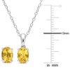 EVERLY JEWELRY | Sterling Silver Created Gemstone and Multiple Gemstones 2-Piece Set of Pendant with Chain and Earrings. - 2 of 3