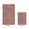 Lux Premium 100% Cotton Tufted Solid Reversible 2 Piece Bath Rug Set – Ultra-Soft, Water-Absorbent, Durable, Machine Washable Bathroom Rug - 2 of 4