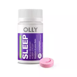 Olly Sleep Fast Dissolve Vegan Tablets with 3mg Melatonin - Strawberry - 30ct
